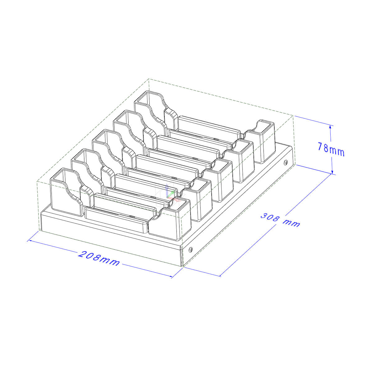 5-Bay Tablet Charging Cradle