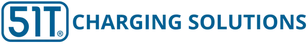 Blue horizontal logo with text '51T CHARGING SOLUTIONS' for charging products