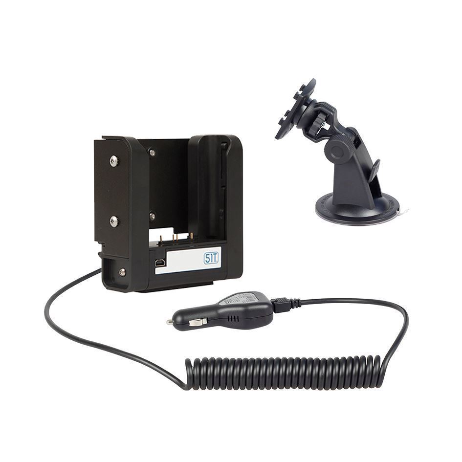 FZ-N1 Charging Cradle - Cig Plug, Curly Cable and Standard Mount Bundle