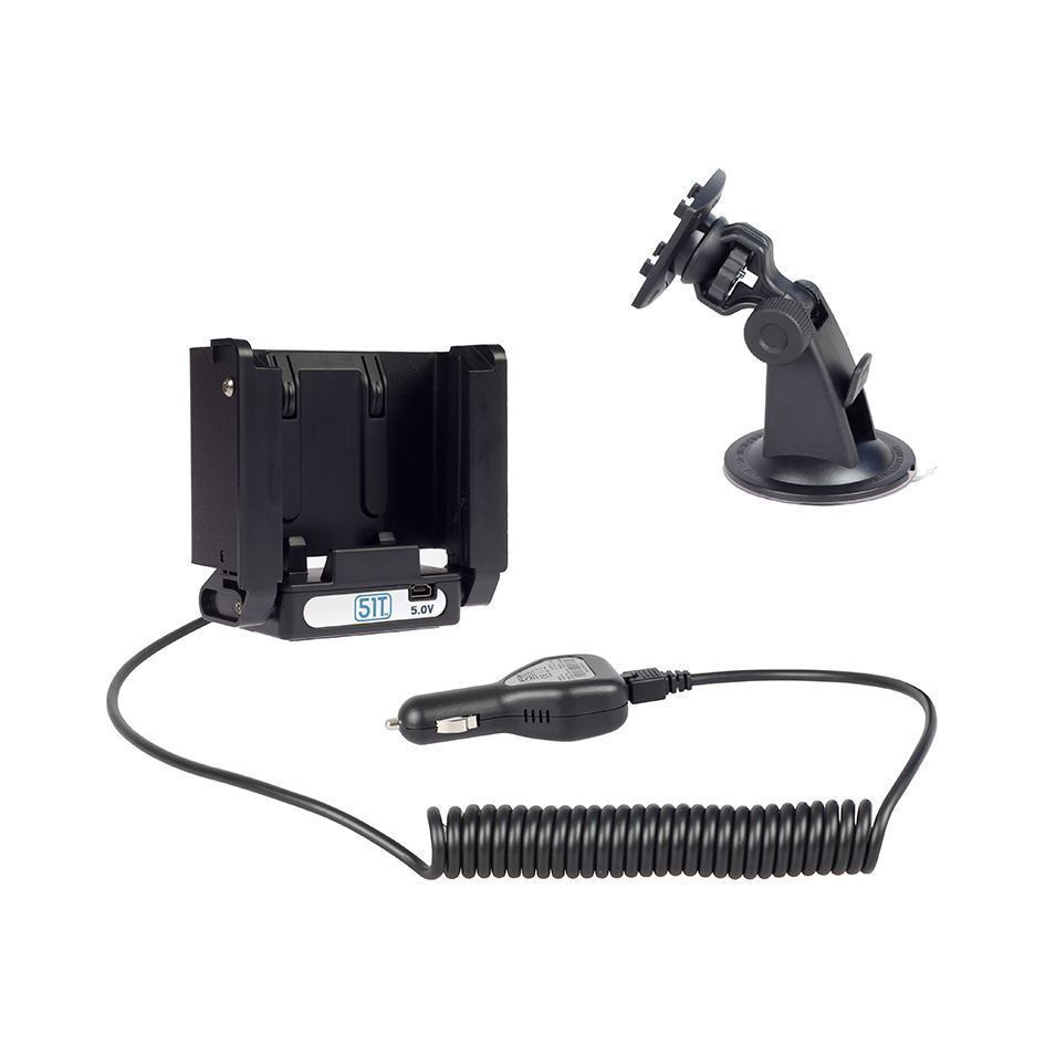 TC55 Standard Battery Charging Cradle - Cig Plug, Curly Cable and Standard Mount Bundle